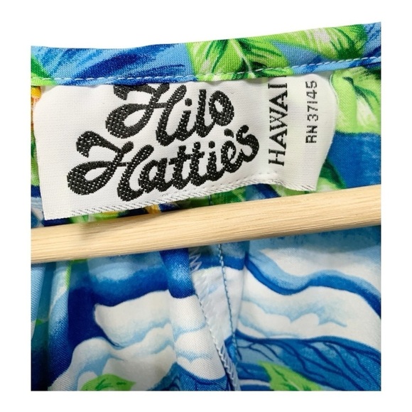 Hilo Hattie Short Sleeve Hawaiian Maxi Dress Size M/L - Picture 10 of 10